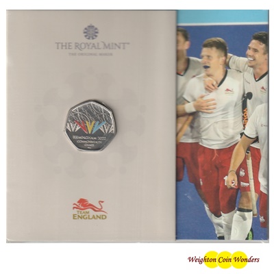 2022 BU 50p Coin Pack - Birmingham Commonwealth Games - Coloured